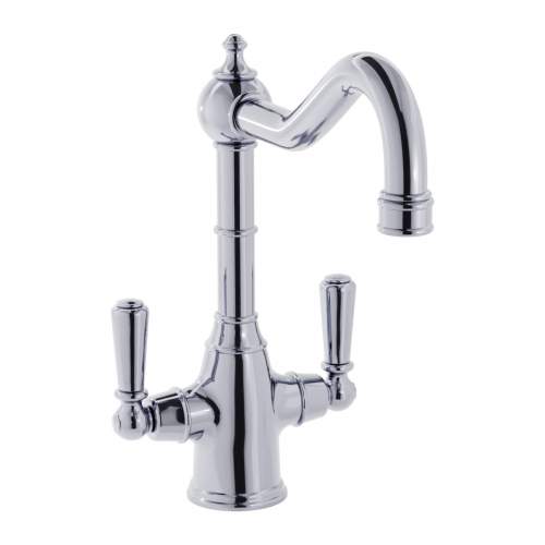 Bidbury & Co Bickton Twin Lever Monobloc Tap with Metal Handles