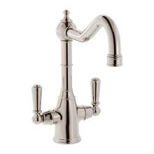 Bidbury & Co Bickton Twin Lever Monobloc Tap with Metal Handles