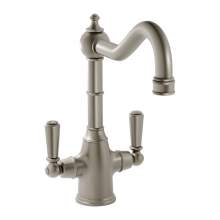 Bidbury & Co Bickton Twin Lever Monobloc Tap with Metal Handles