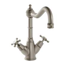 Bidbury & Co Warwick Twin Lever Monobloc Tap with Crosshead Handles