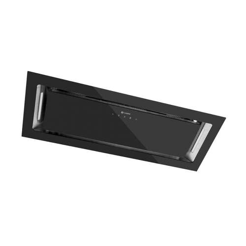 Caple BU756BK 75cm Black Glass Built-Under Cooker Hood