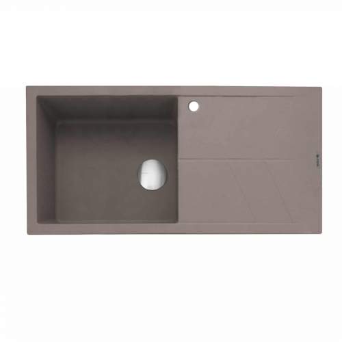 Sotera 100 Inset Kitchen Sink With Drainer Mink