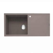 Sotera 100 Inset Kitchen Sink With Drainer Mink