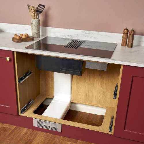 Caple DD782BK 78cm Induction Hob with Downdraft Extractor