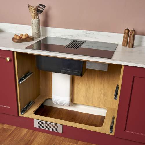 Caple DD782BK 78cm Induction Hob with Downdraft Extractor