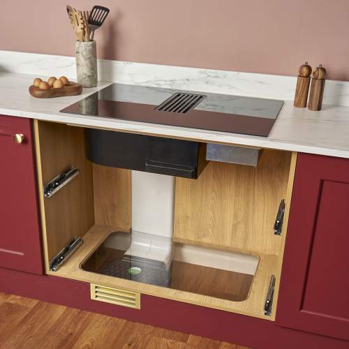 Caple DD782BK 78cm Induction Hob with Downdraft Extractor