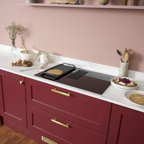 Caple DD782BK 78cm Induction Hob with Downdraft Extractor