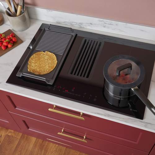 Caple DD782BK 78cm Induction Hob with Downdraft Extractor