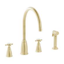 Bidbury & Co Ebrington 4 Hole Kitchen Mixer with Crosshead Handles and Swan Spout