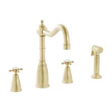 Bidbury & Co Georgeton 4 Hole Kitchen Mixer with Crosshead Handles and Country Spout