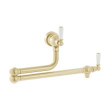 Bidbury & Co Aldsworth Twin Lever Pot Filler with Porcelain Handles