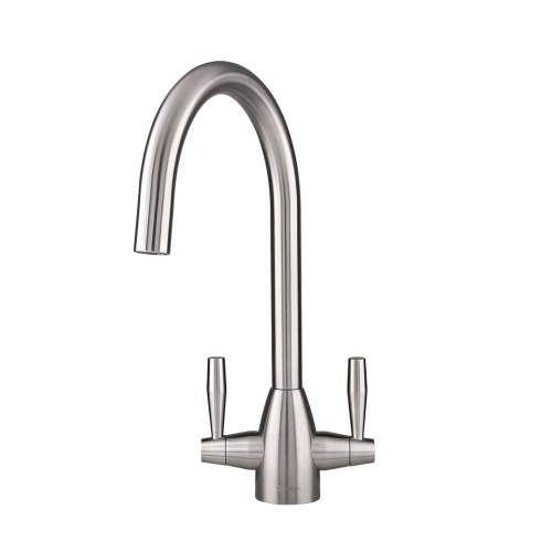 Caple AVEL AVE21/SS Stainless Steel Twin Lever Kitchen Tap