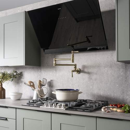 Caple ATA902 Atara 90cm Black Glass Wall Cooker Hood