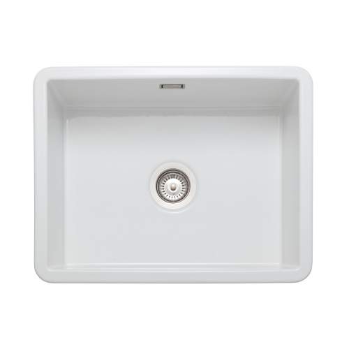 Rangemaster Rustique CRUB5340WH Single Bowl Ceramic Sink