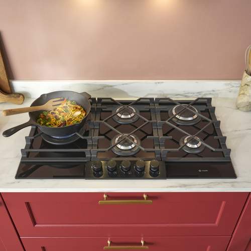 Caple C7895G 87cm Gas On Glass 5 Burner Hob