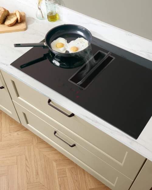 Caple DD832BK 83cm Induction Hob with Downdraft Extractor