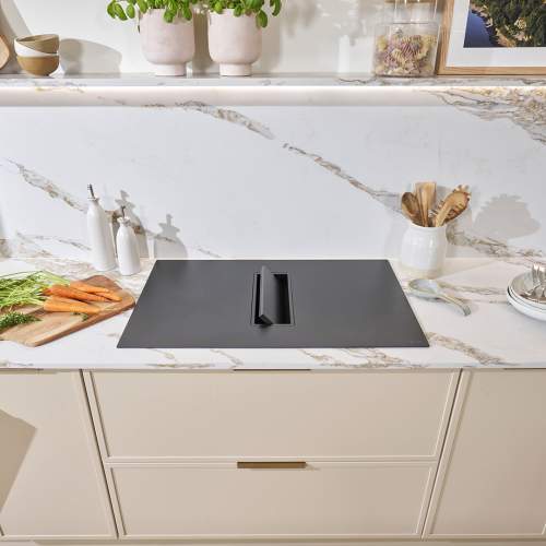 Caple DD832BK 83cm Induction Hob with Downdraft Extractor