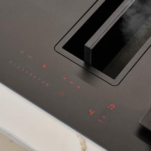 Caple DD832BK 83cm Induction Hob with Downdraft Extractor