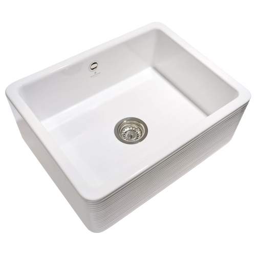 Whitebirk Linear Barley Single Bowl Fireclay Kitchen Sink