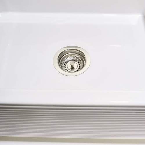 Whitebirk Linear Barley Single Bowl Fireclay Kitchen Sink