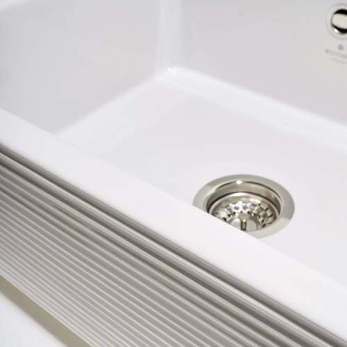 Whitebirk Linear Barley Single Bowl Fireclay Kitchen Sink