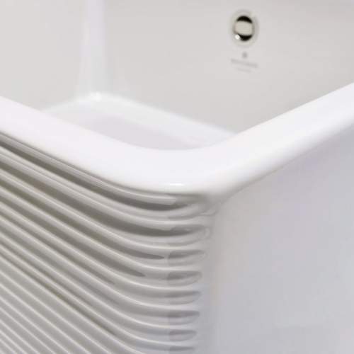 Whitebirk Linear Barley Single Bowl Fireclay Kitchen Sink