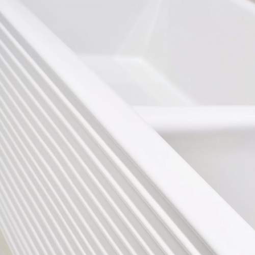 Whitebirk Linear Lostock Double Bowl Fireclay Kitchen Sink