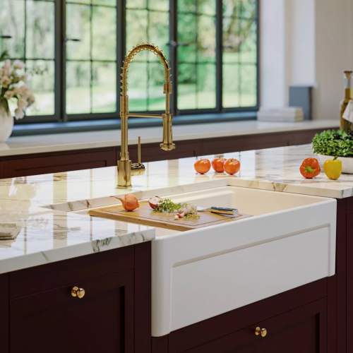 Whitebirk Wycoller Single Bowl Fireclay Kitchen Sink