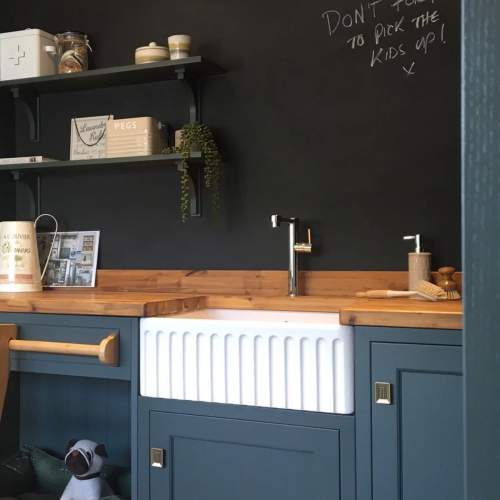 Whitebirk Barley Single Bowl Fluted Front Fireclay Kitchen Sink