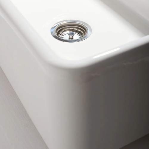 Whitebirk Samlesbury Single Bowl Fireclay Kitchen Sink