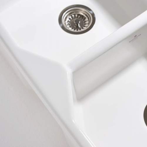 Whitebirk Pendleton Double Bowl Fireclay Kitchen Sink