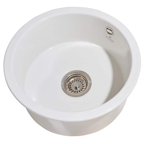 Whitebirk Singleton Single Round Bowl Fireclay Kitchen Sink