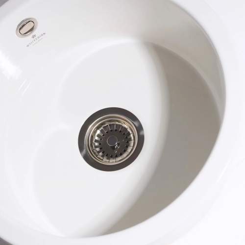 Whitebirk Singleton Single Round Bowl Fireclay Kitchen Sink