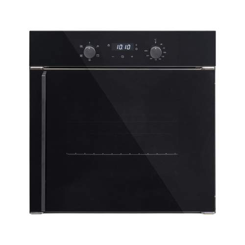 Caple C2225BG Sense 60cm Electric Single Side Opening Black Glass Oven
