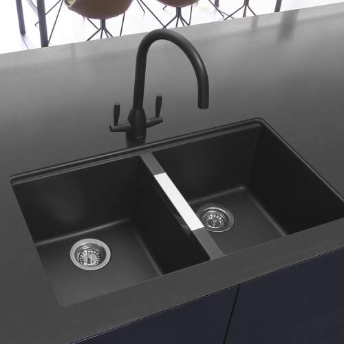 Caple AVEL AVE21/BK Chromite Black Kitchen Tap