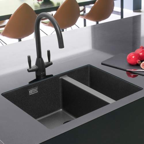Caple AVEL AVE21/BK Chromite Black Kitchen Tap