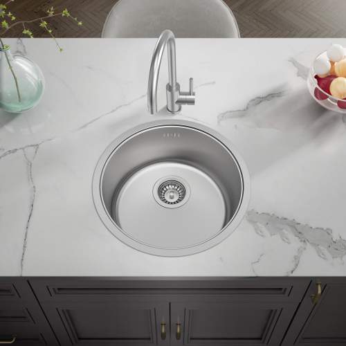 Reginox Newark 360 Single Round Bowl Kitchen Sink