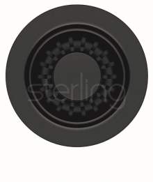 Clearwater 90mm Matt Black Waste and Overflow