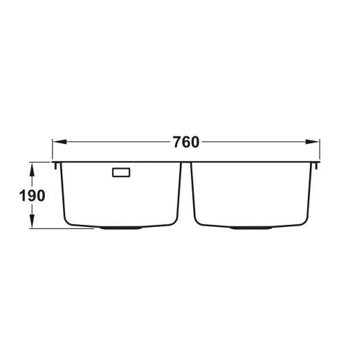 Rangemaster QUAD3434 Stainless Steel Inset or Undermount Sink
