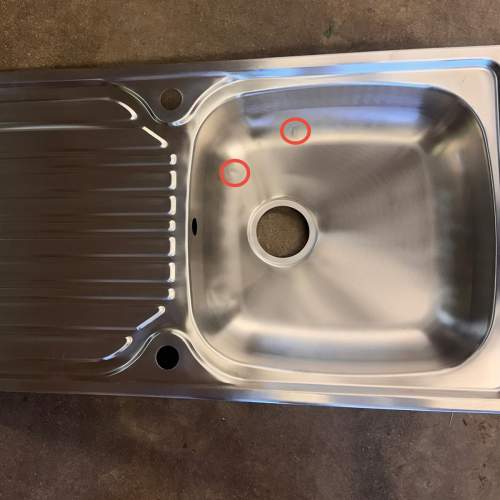 Damaged Clearance Item - Caple CR101SS Crane 101 Inset Sink with Drainer