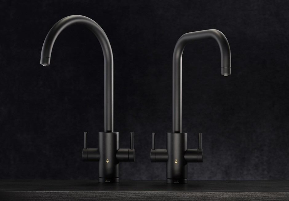 Pronteau Profile and Project instant hot water taps now in matt black finish